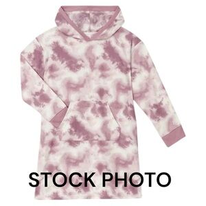 Oversized Tie Dye Hoodie Sleep Gown - Size Large (10/12)